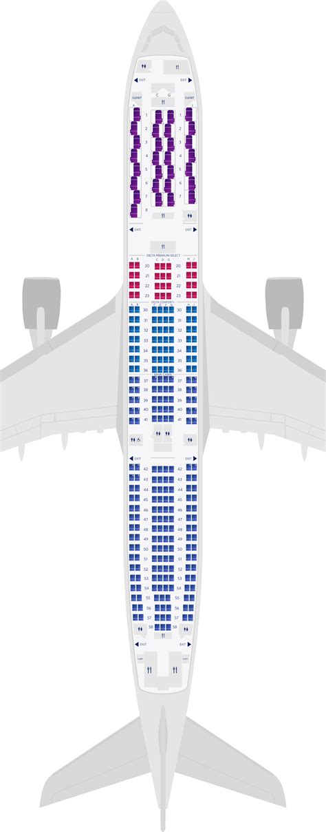 delta a330-900 seat map